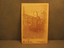Victorian Antique Cabinet Card Photo of Young Girl