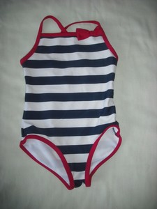 stripe swim suit