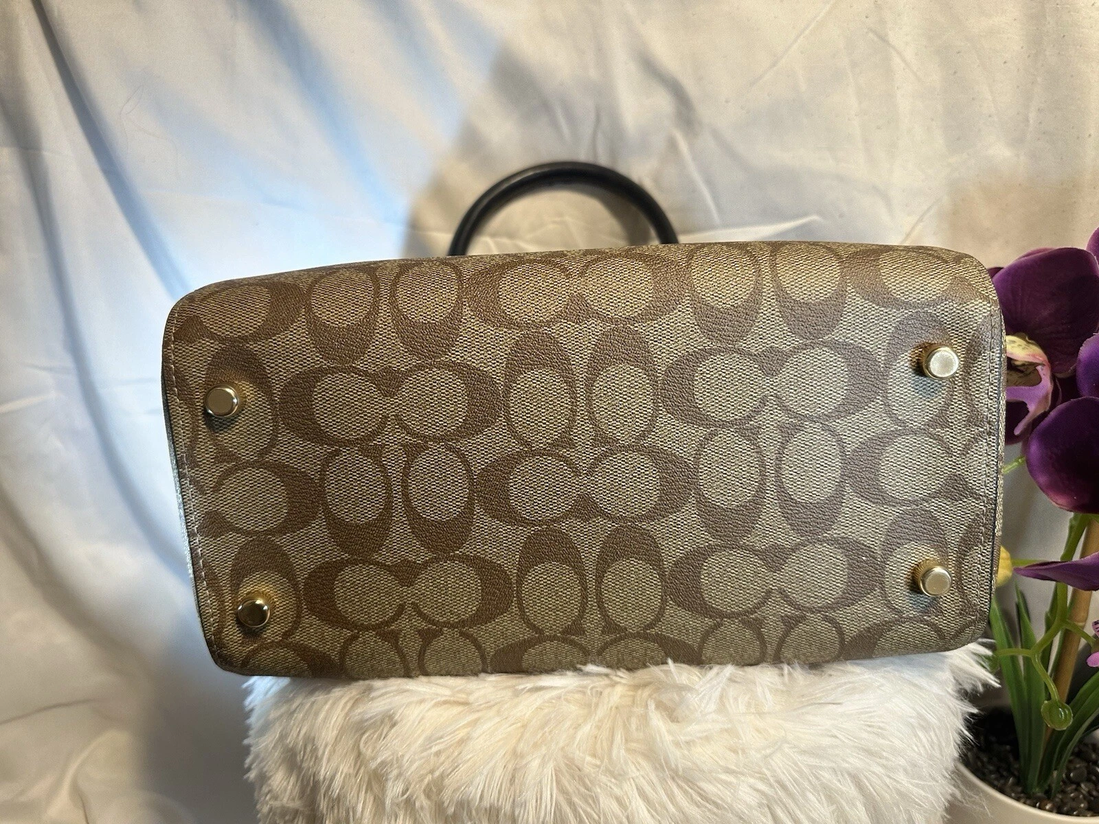 Coach Disney X Villains PACCHETTO borsetta e polso firma tela con toppe