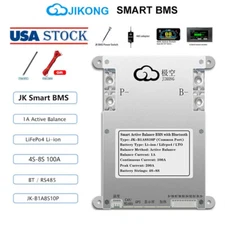 JK Smart BMS 4S-8S 100A Li-ion LiFePo4 BMS with 1A Active Balance BT/RS485 lot