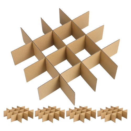5 Pack Shipping Box Divider Cardboard Packaging Glassware Moving Box Divider - Picture 12 of 12
