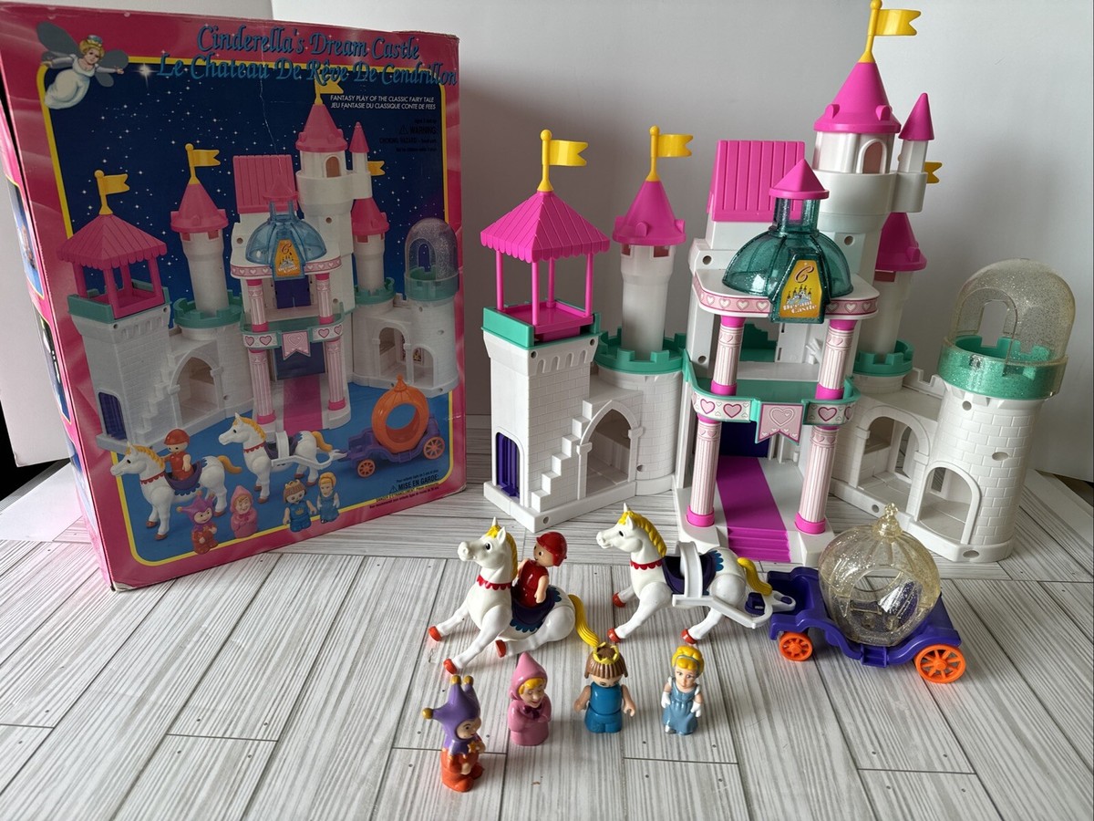SUPER RETRO CASTLE 動作確認済 付属品完備 美品 送料無料 Vintage 1997 Spectra Cinderell'a Dream Castle #9092 18” Folding