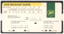 Vintage BP : Gas Mileage Guide / Calculator Slide Rule