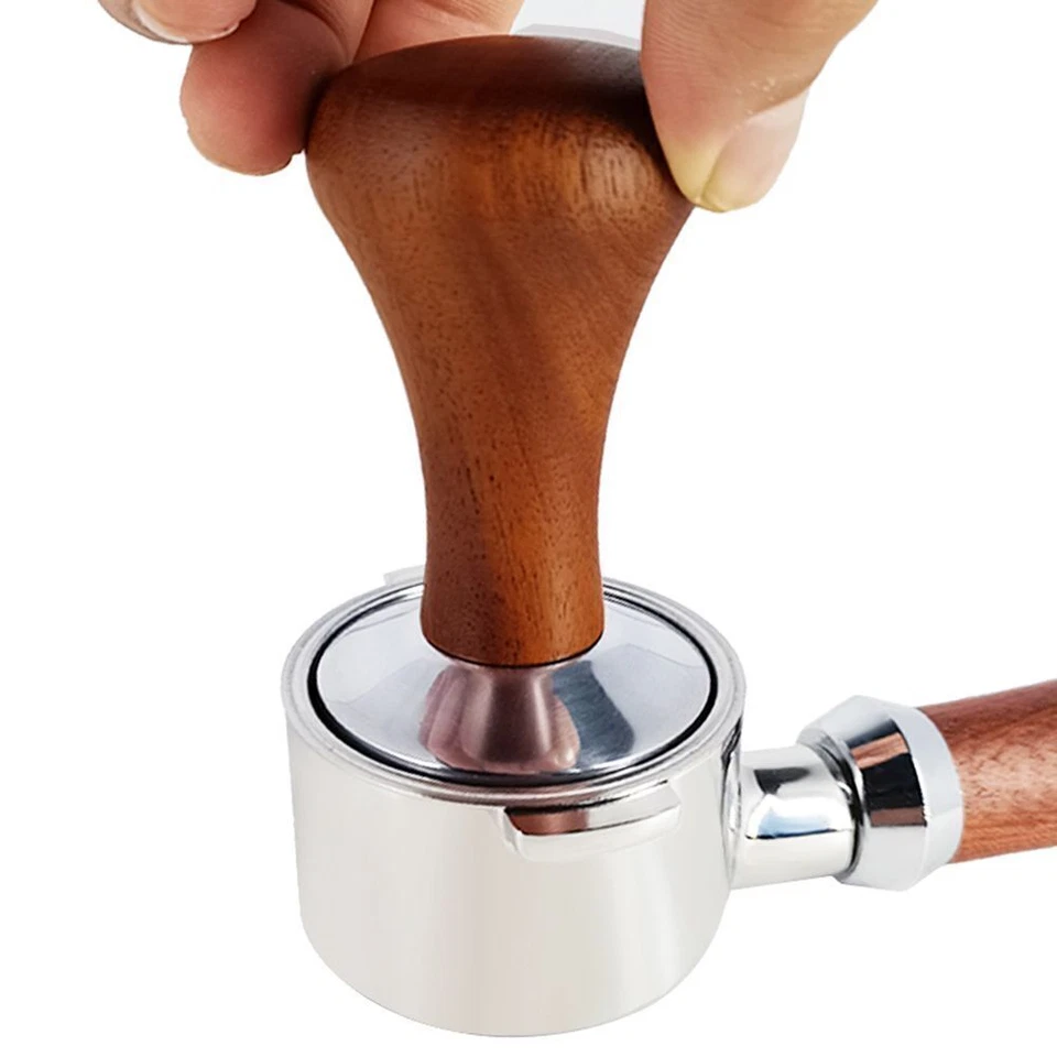 Pressing Pressure Tamper Espresso Coffee Tamper Wood Handle 51mm UK STOCK - Image 4 of 4