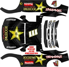 TRAXXAS UDR ULTIMATE DESERT RACER ARMOUR BLACK Theme  wrap decals stickers