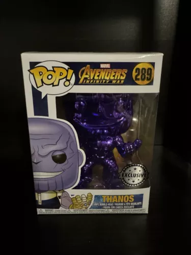 Funko Pop! Thanos #289 - Purple Chrome ~ Exclusive Infinity War Overseas Marvel