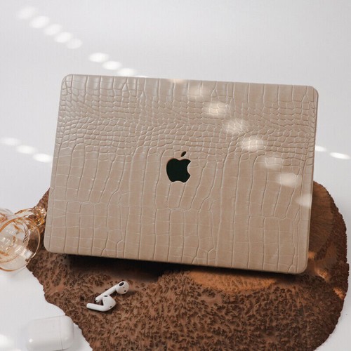 Funda Carcasa Cuero PU Cocodrilo Marrón Morandi Para MacBook Pro MacBook Air - Imagen 22 de 28