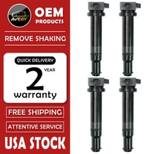 Pack of 4 Ignition Coils For Hyundai Accent Kia Rio Dodge Attitude UF499 C1543