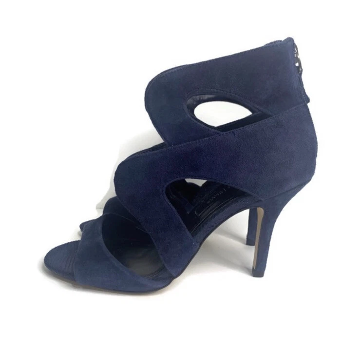 Navy caged deals heels