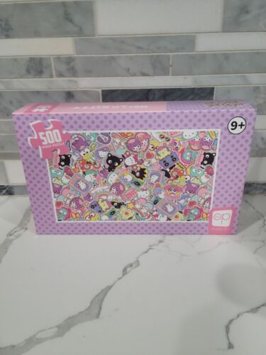 Hello Kitty & Friends 500-Piece Puzzle " Supercute stickers"  theme 11.02×18.11" - Afbeelding 1 van 4