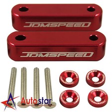 Red Jdmspeed Hood Spacer Risers Kit Set For Acura Integra Honda Civic