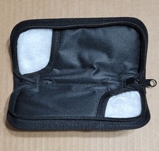 7" X 3" (exterior) ZIP UP CASE FOR TWO FOLDING KNIFE, PADDED BLACK CORDURA AC211