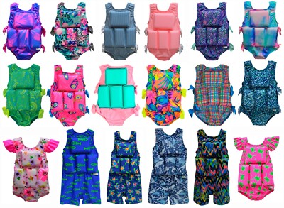 Girl's or Boy's Children's Swimwear My Pool Pal Flotation Lifevest Swimsuit 