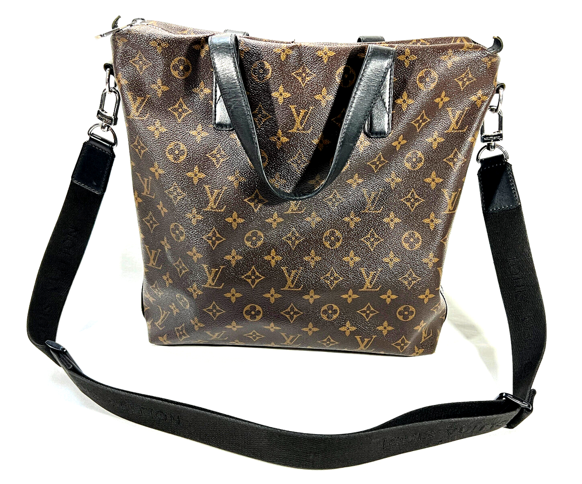 Louis Vuitton Monogram Macassar Kitan Tote Shoulder Bag w Louis Vuitton Monogram Macassar Kitan Tote Shoulder Bag w