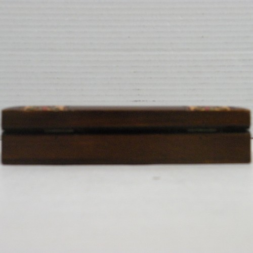Caja de baratija vintage de madera con antojo floral 7 pulgadas x 3,5 pulgadas x 1,5 pulgadas - Imagen 4 de 7