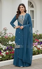 Salwar Kameez Pakistani Indian Wedding Party Wear Dress Bollywood Palazzo Suit