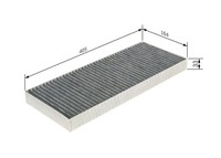 Innenraumfilter Pollenfilter FÜR Peugeot 807 (Eb ) - Bosch 1 987 435 555