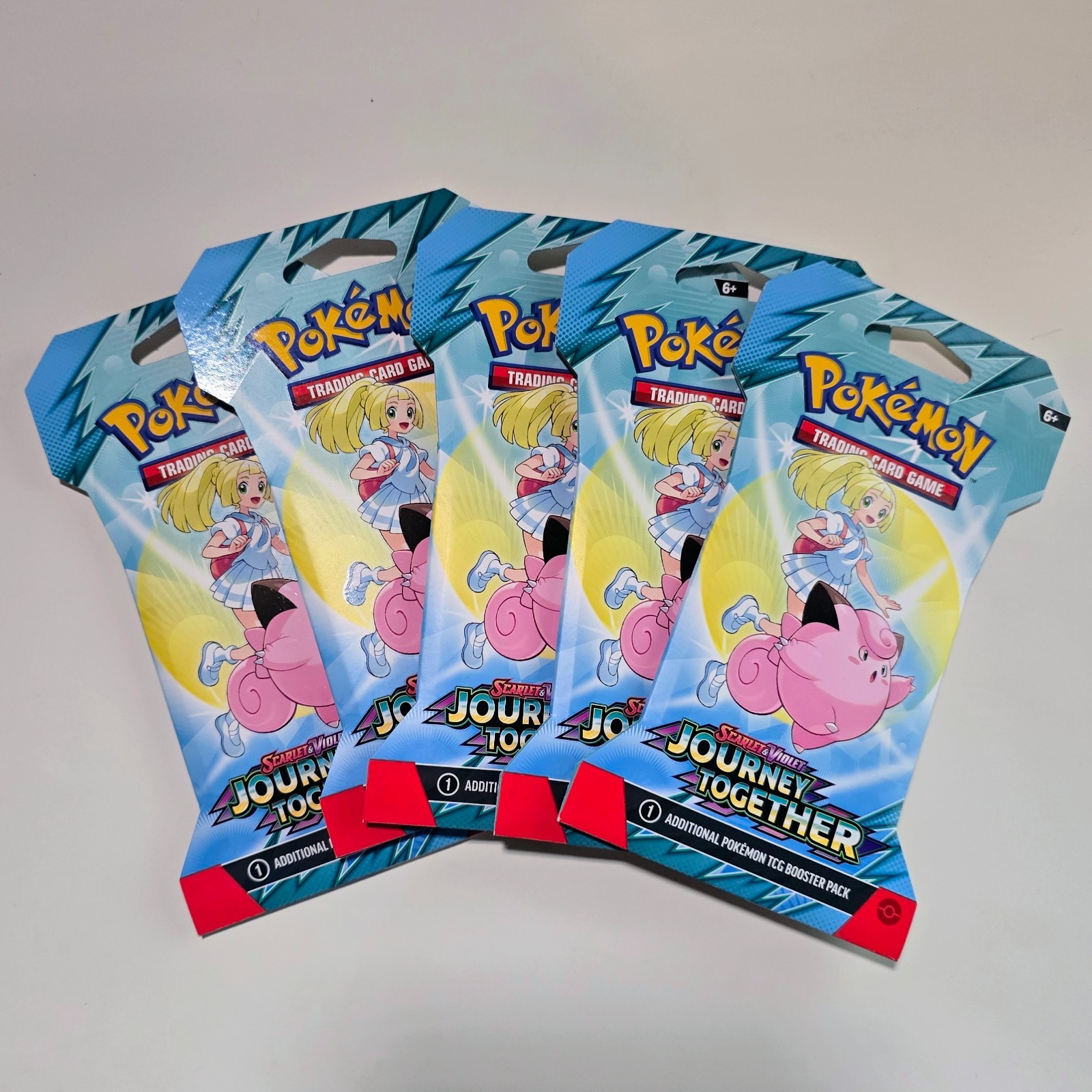 Pokemon - Journey Together Sleeved Booster Pack Lot ( 5 )