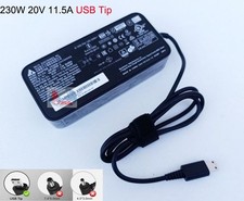 ADP-230GB D USB-Tip DELTA 20V 11.5A AC Adapter MSI Gaming Power Supply Charger