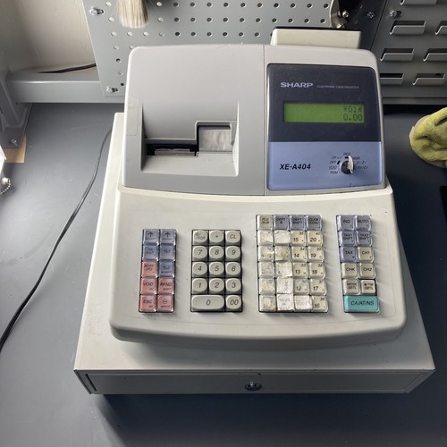 Sharp Register Key Sharp XE-A404 Electronic Cash Register with Cash Register No Tray With ...