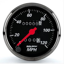 Autometer 1476 Designer Black Series Speedometer 0-120 Mph 3 18 Dia Mechanical