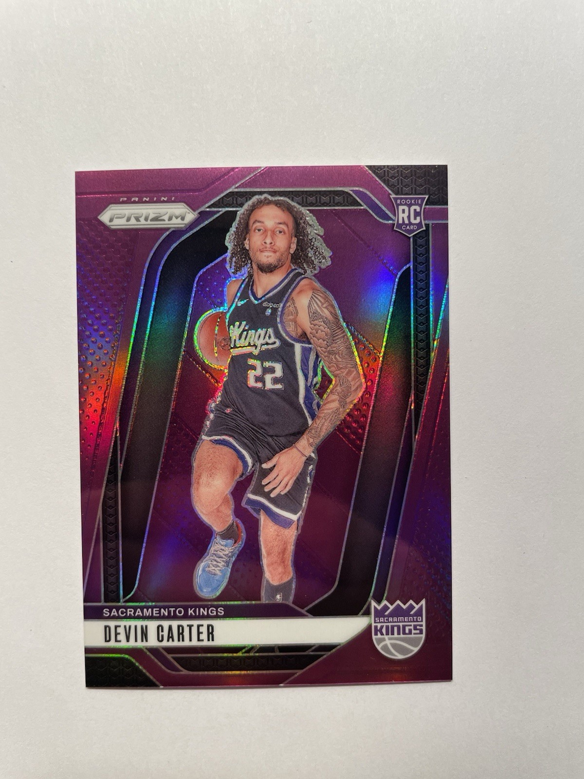 2024-25 Panini Prizm - Devin Carter #231 Purple Prizm /99 (RC) ROOKIE
