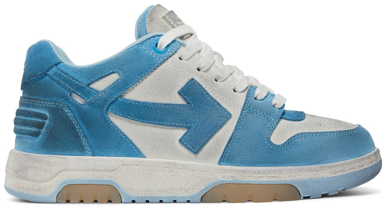 Off-White Out of Office White Light Blue Suede for sale | eBay