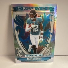 Panini 2025 Rookies & Stars Travis Hunter Jaguars Crusade Silver Prizm RC  #3