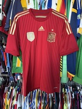 SPAIN NATIONAL TEAM 2013/2015 HOME FOOTBALL SHIRT JERSEY ADIDAS