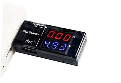  Dual USB Charger Tester Meter DC 3V to 9V 3A 5A Max USB Multimeter USB 