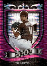 2021 Panini Chronicles Yu Darvish #7 Crusade Pink Pulsar San Diego Padres 25M