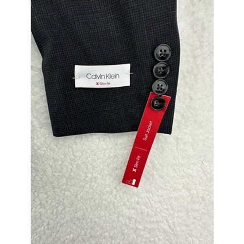 Calvin Klein Blazer Sport Mantel Wollmischung Modern Fit Grau 36 Kurz - Bild 8 von 11