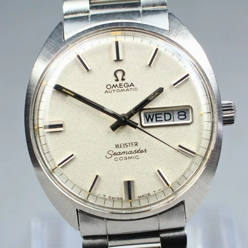 Vintage Near MINT OMEGA Seamaster COSMIC Men's Automatic Watch 35mm Day Date 933