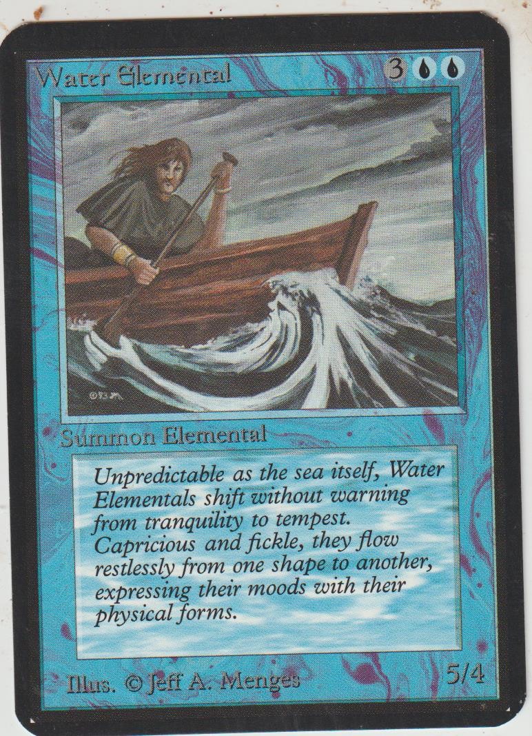 x1 ALPHA Water Elemental MTG ENGLISH 1993 EX-NM Card VINTAGE!