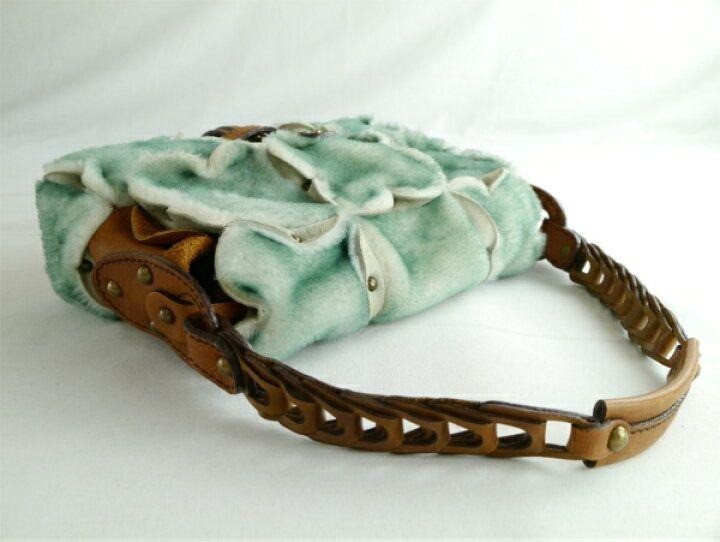 Used Jamin Puech Shearling Patchwork Shoulder Bag… - image 3