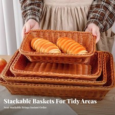 Cesto Intrecciato per cestinoimenti Multiuso per Panificio, Ristoratori,