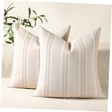 Hand Made Throw Pillow Covers 16x16 Set of 2 16" x 16" Pack of 2 Khaki