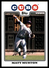 Matt Murton 2008 Topps #643 Chicago Cubs MLB READ FREE SHIPPING AutographDen