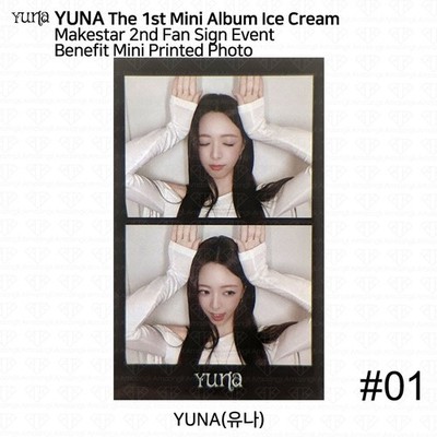 Yuna From ITZY 1st Mini Album Ice Cream MakeStar 2nd Fan Sign