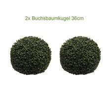 2 Stück künstliche Buchsbaumkugeln Ø 36 CM...