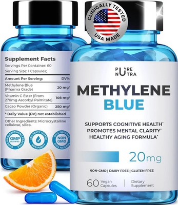 Blue Supplement - Pharmaceutical Grade, 2 FL OZ, 1% USP Grade, 60 Capsule
