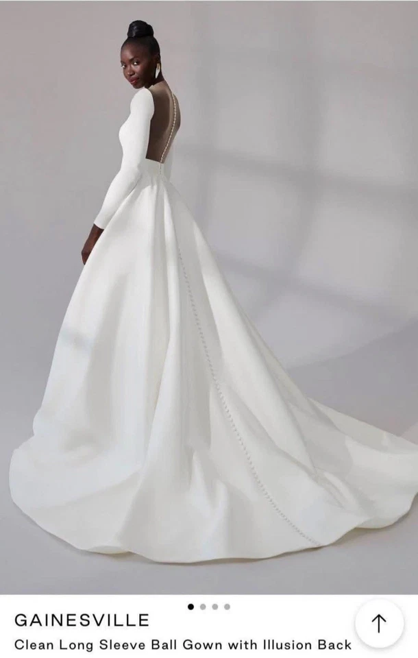 Justin Alexander Signature Wedding Dress Size 10 - Image 4 of 4