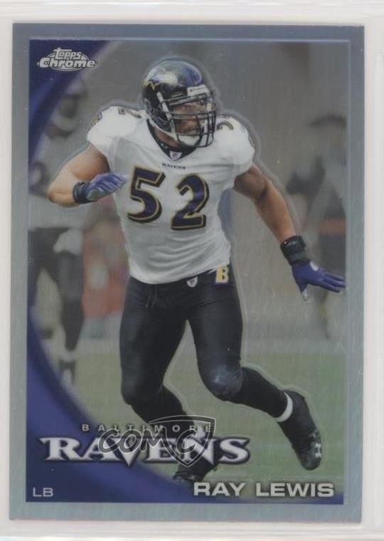 2010 Topps Chrome Refractor Ray Lewis #C116 HOF n1u