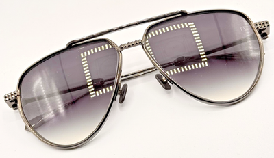 Valentino Sunglasses V-STUD II VLS-133E Black Rhodium Frame  display picture 2