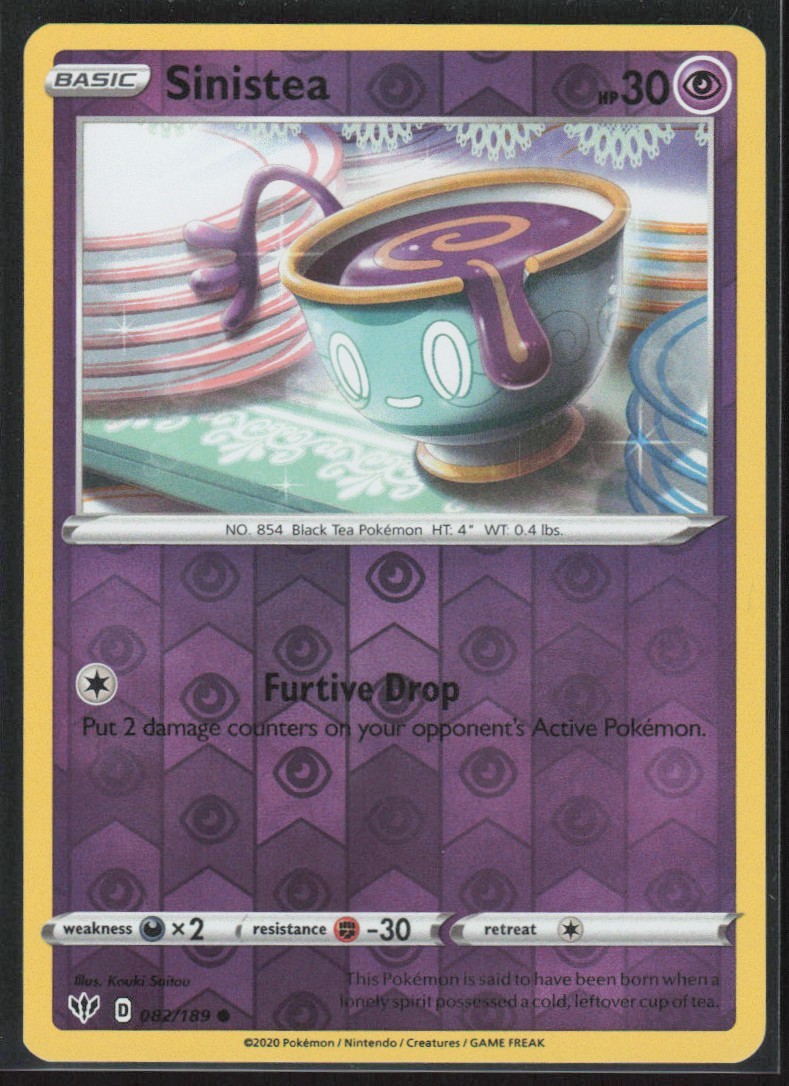 2020 Sword & Shield - Darkness Ablaze Sinistea Basic/Common #82