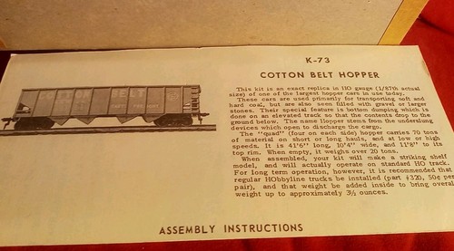 ACF Missouri Pacific Covered Hopper E&B Valley Railroad HO Kit MoPac Cotton Belt - Picture 3 of 9
