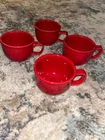 NEW Fiesta ~ Fiestawear ~ 18oz. Jumbo Mugs ~ set of 4 ~ Scarlet Red