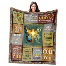 for Women Throw Blanket 60"x50", Christian Birthday Gifts, Christian Gifts