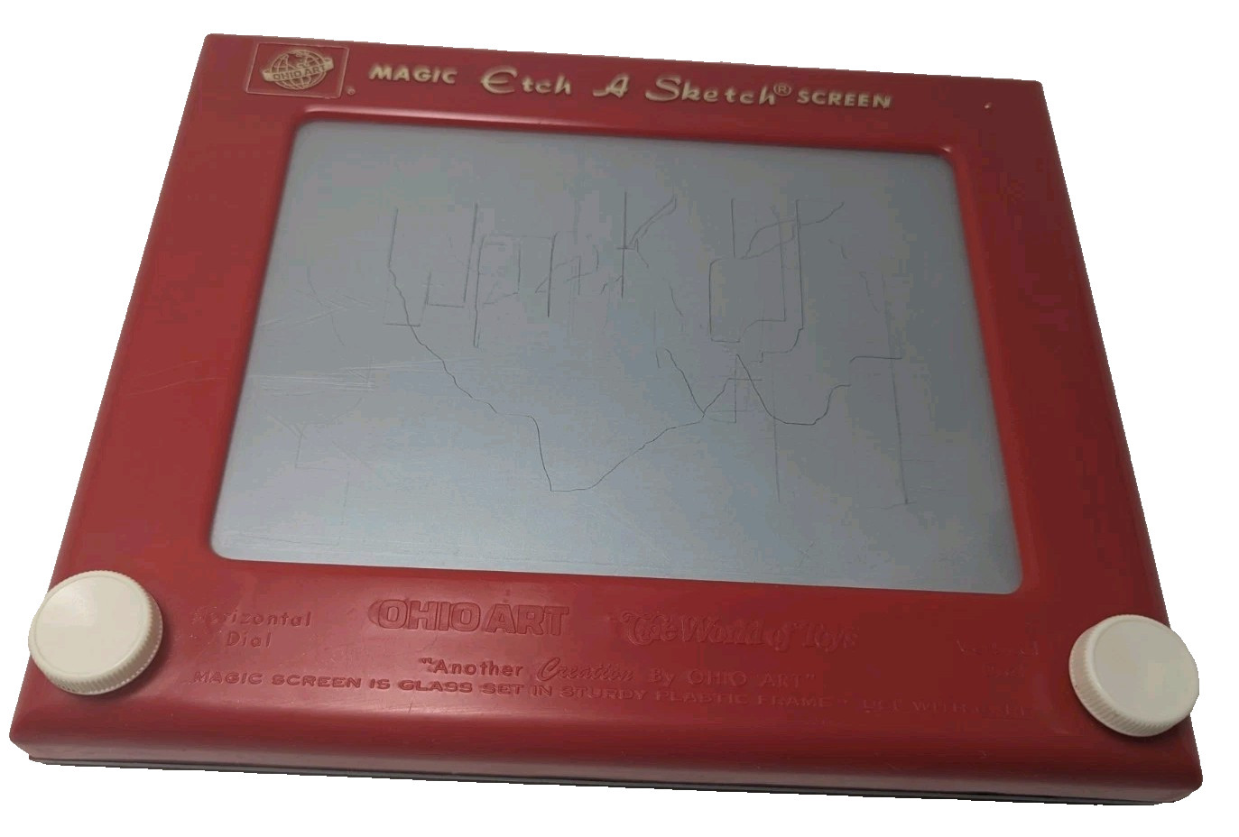 MAGIC ETCH A SKETCH SCREEN 2016 SPIN MASTER LTD - Works But Can Be Faint 