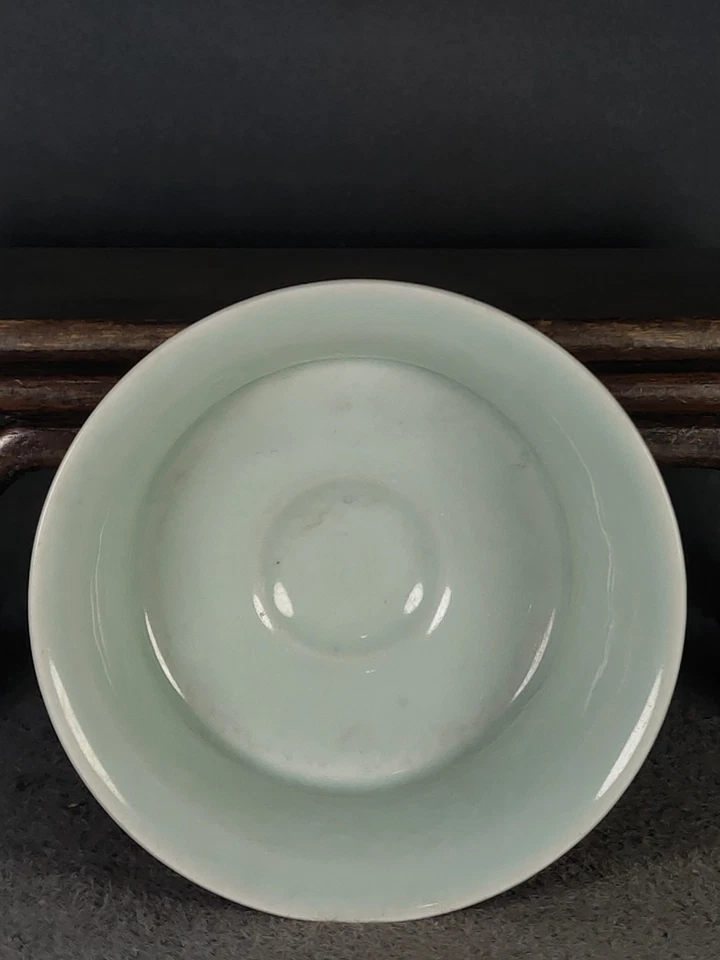 Tigela de haste antiga chinesa PorcelQing Dynasty, período Qianlong padrão dragão vermelho - Imagem 2 de 4